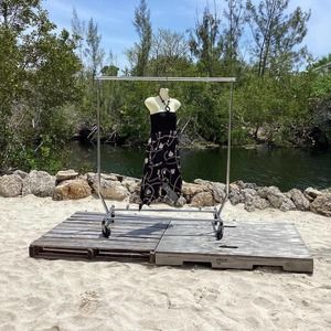 Shoreline Chain Print Halter‎ Dress Black